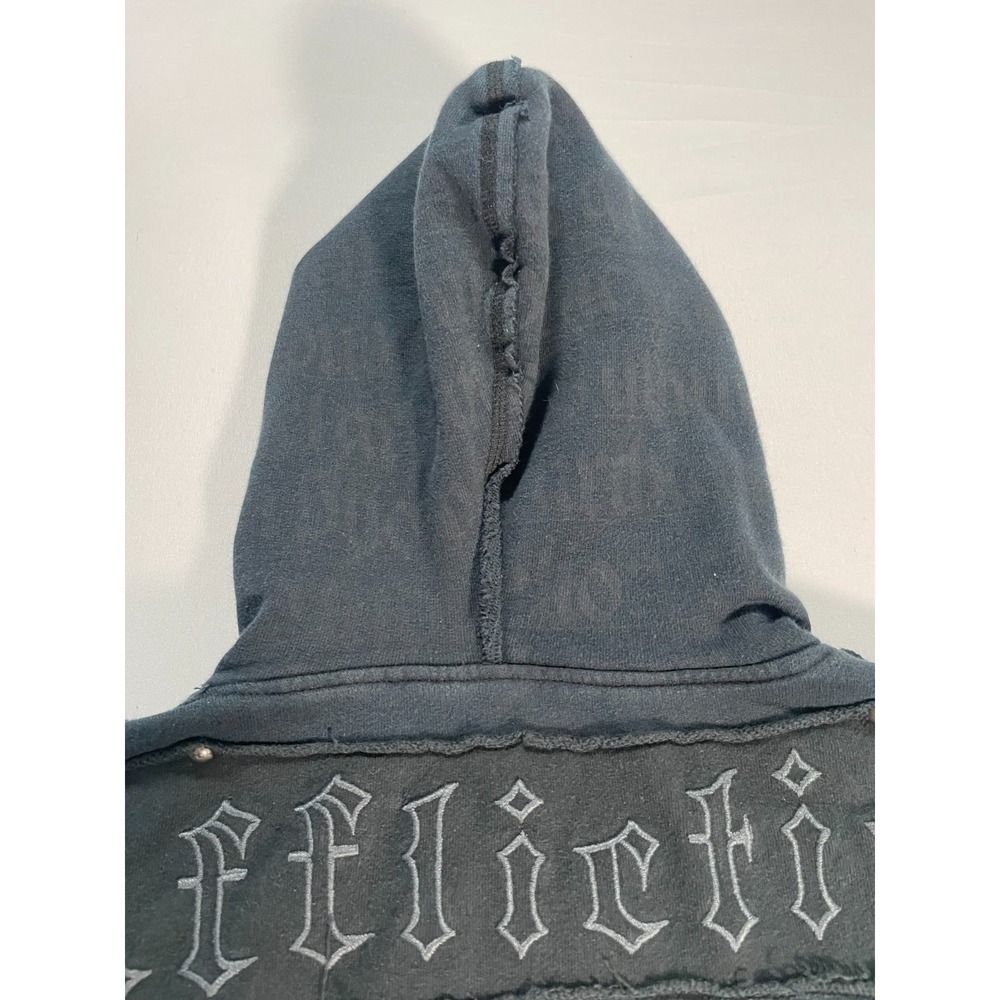 Y2K Affliction Vintage Goth‎ Knight Crusades USA Made Zip Up Hoodie Men's Size L - Picture 14 of 16